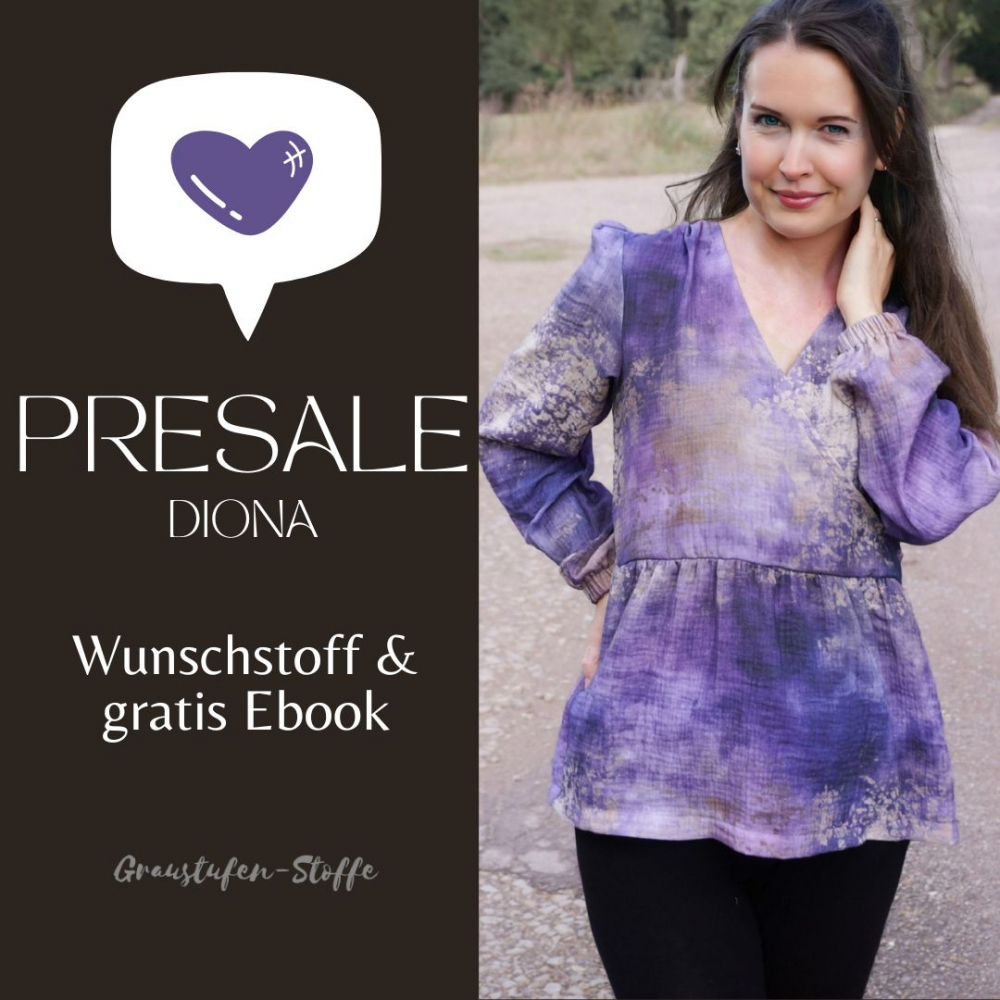Dein Presale-Paket mit Gratis Schnittmuster: Bluse Diona  und Wunscheigenproduktion